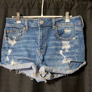 American Eagle Ripped Jean Shorts